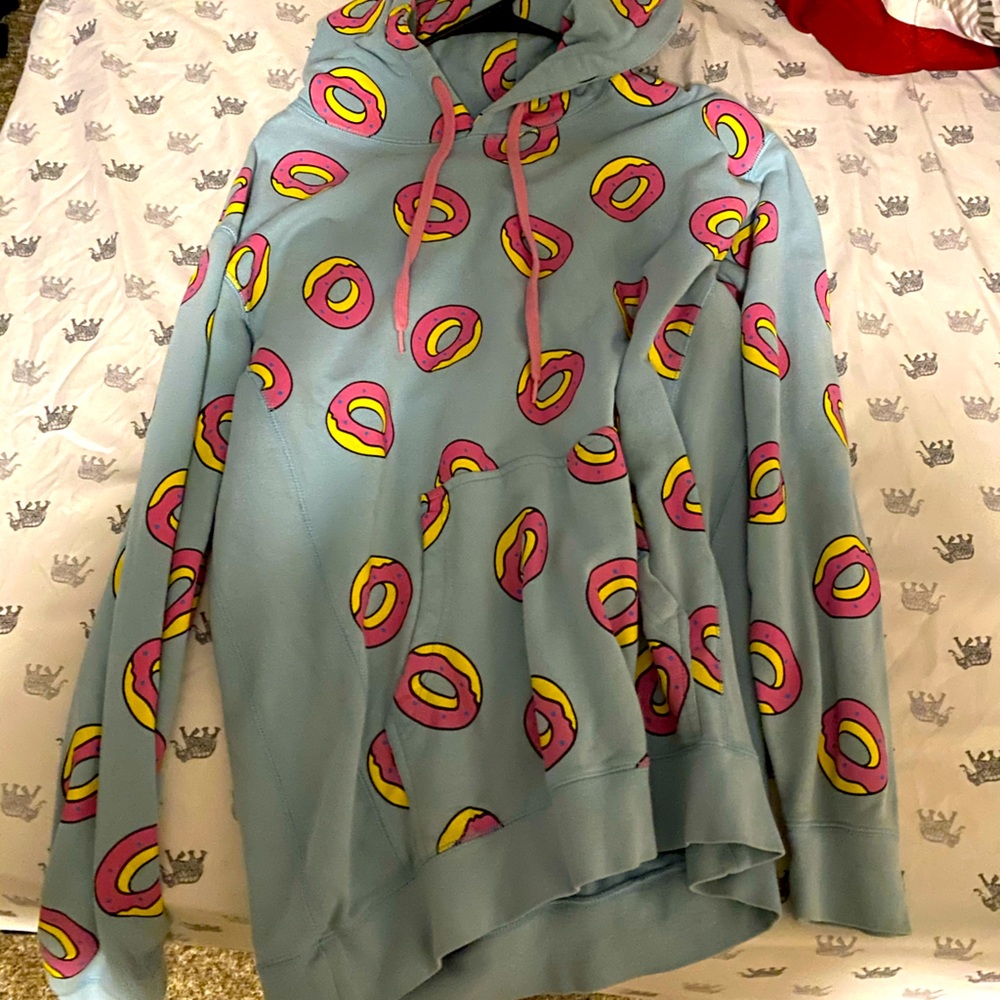 Odd future light blue donut hoodie